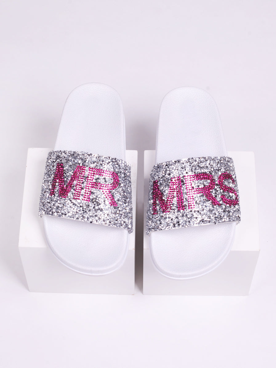 Joyous Mr & Mrs Diamante Sliders