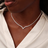Evermore Silver Tennis Necklace
