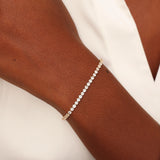 Wedlock Gold Crystal Tennis Bracelet