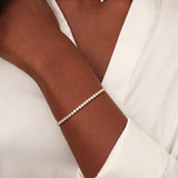 Wedlock Gold Crystal Tennis Bracelet