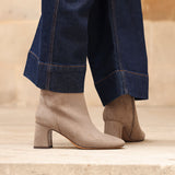Cove Mocha Faux Suede Ankle Boots