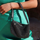 Dignity Black Diamante Shoulder Bag