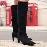 Uptown Black Long Boots