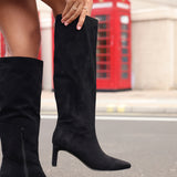 Uptown Black Long Boots