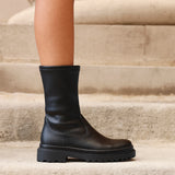 Edge Black Platform Ankle Boots