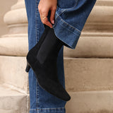 Ritual Black Kitten Heel Chelsea Boots