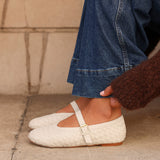 Daily Nude Fux Leather Mary Jane Pumps