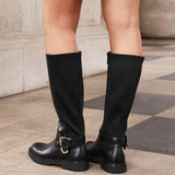 Regent Black Long Boots