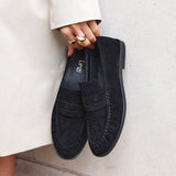 Belmont Black Suede Leather Loafers