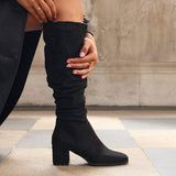 Margot Black Long Heeled Boots