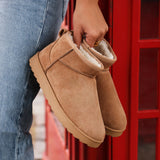 Ultra Mini Addy Chestnut Fur Ankle Boots