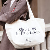 Linzi Beige Canvas Tote Bag