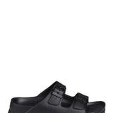 Raven Black Platform Slider Sandals