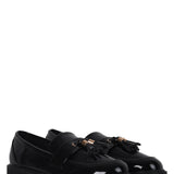 Naomi Wide Fit Black Patent Loafers