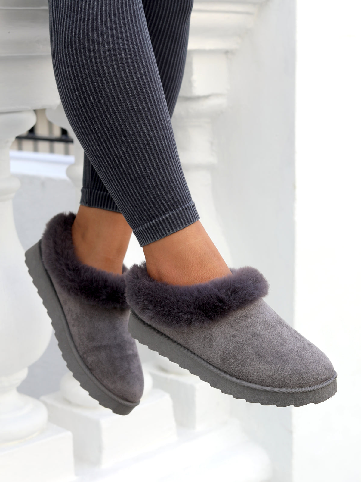 Vanda Faux Suede Slippers