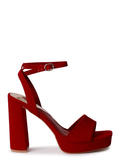 Buy Linzi Red Joelle Open Back Wedges With Crossover Ankle Strap and Toe  Strap from the Next UK online shop