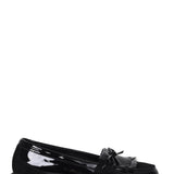Mallo Black Faux Suede & Leather Loafers