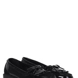 Mallo Black Faux Suede & Leather Loafers