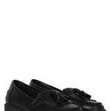 Kamille Black Faux Leather Loafers