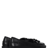 Kamille Black Faux Leather Loafers