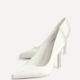 Adore Bridal Ivory Satin Court Heels