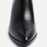 Advance Black Faux Leather Heeled Ankle Boots
