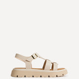 Adventure Beige Gladiator Flat Sandals