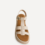 Adventure Beige Gladiator Flat Sandals