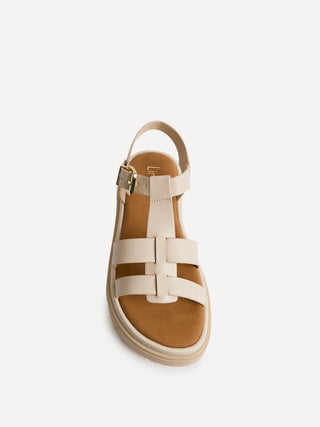 Adventure Beige Gladiator Flat Sandals
