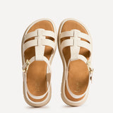 Adventure Beige Gladiator Flat Sandals