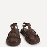 Adventure Brown Gladiator Flat Sandals