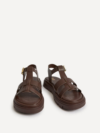 Adventure Brown Gladiator Flat Sandals