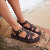Adventure Brown Gladiator Flat Sandals