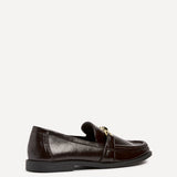 Affluent Brown Faux Leather Loafers