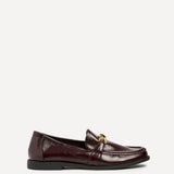 Affluent Burgundy Faux Leather Loafers