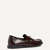 Affluent Burgundy Faux Leather Loafers