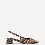 Aire Leopard Print Slingback Court Heels