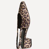Aire Leopard Print Slingback Court Heels