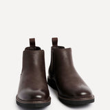 Alessandro Mens Brown Faux Leather Chelsea Boots