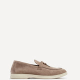 Alette Mocha Faux Suede Slip On Loafers