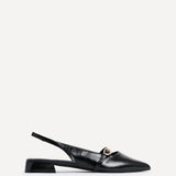 Align Black Faux Leather Ballet Flats