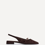 Align Brown Faux Suede Ballet Flats