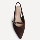 Align Brown Faux Suede Ballet Flats