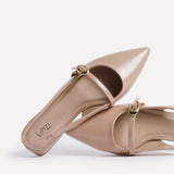 Align Nude Faux Leather Ballet Flats