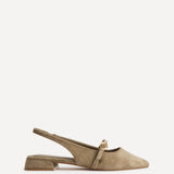 Align Taupe Faux Suede Ballet Flats