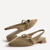 Align Taupe Faux Suede Ballet Flats