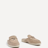 Alix Mocha Faux Suede Slip On Mules
