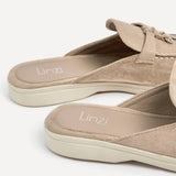 Alix Mocha Faux Suede Slip On Mules