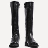 Alma Black Long Riding Boots