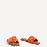 Aloha Orange Beaded Sandals
